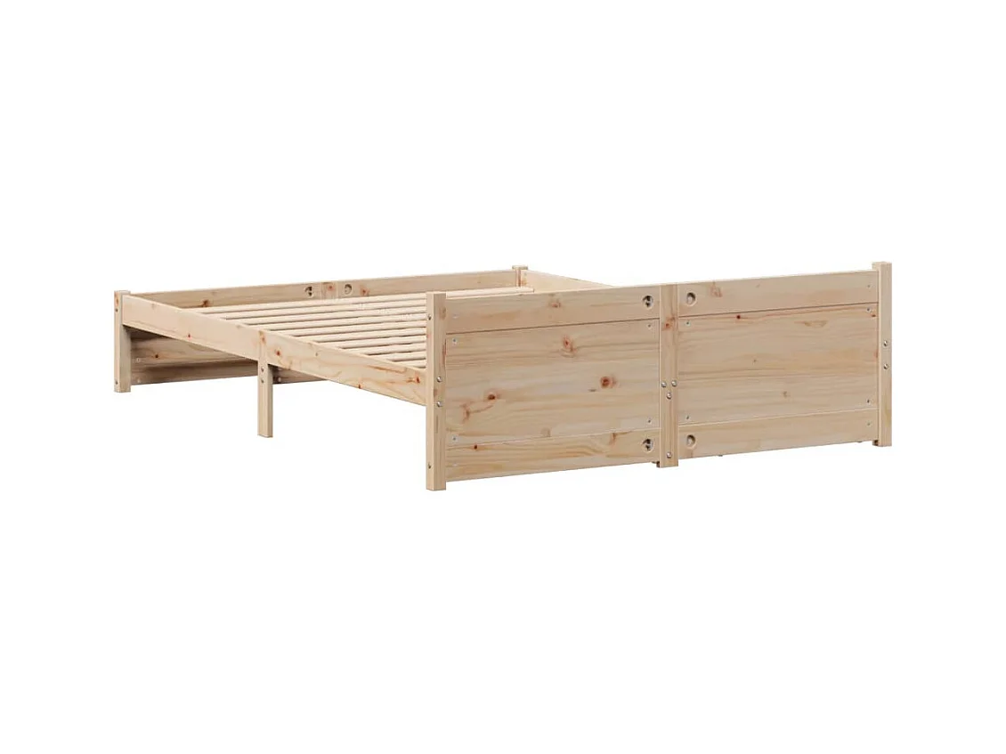 Cadre de lit sans matelas 120x200 cm bois de pin massif