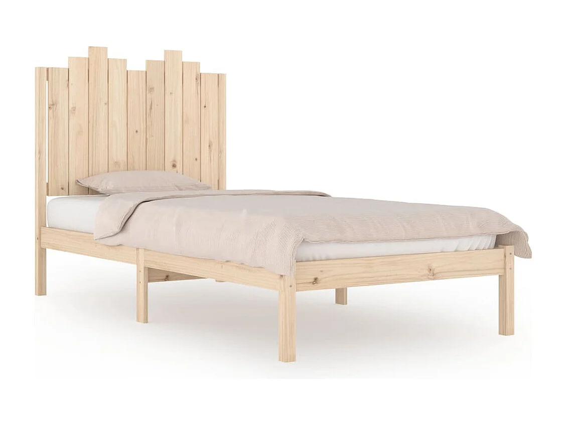 Estrutura de cama pequena solteiro 75x190 cm pinho maciço