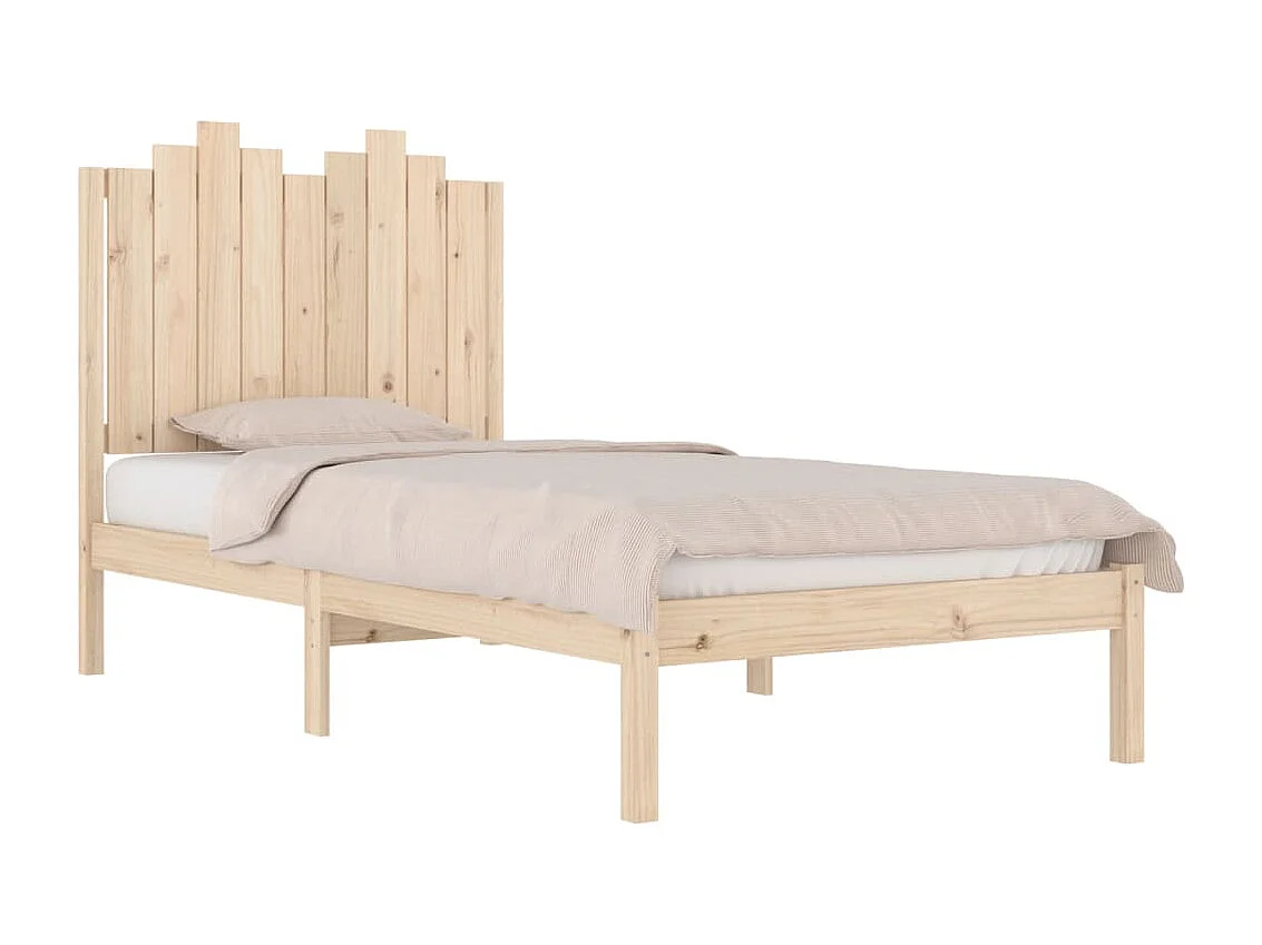 Estrutura de cama pequena solteiro 75x190 cm pinho maciço