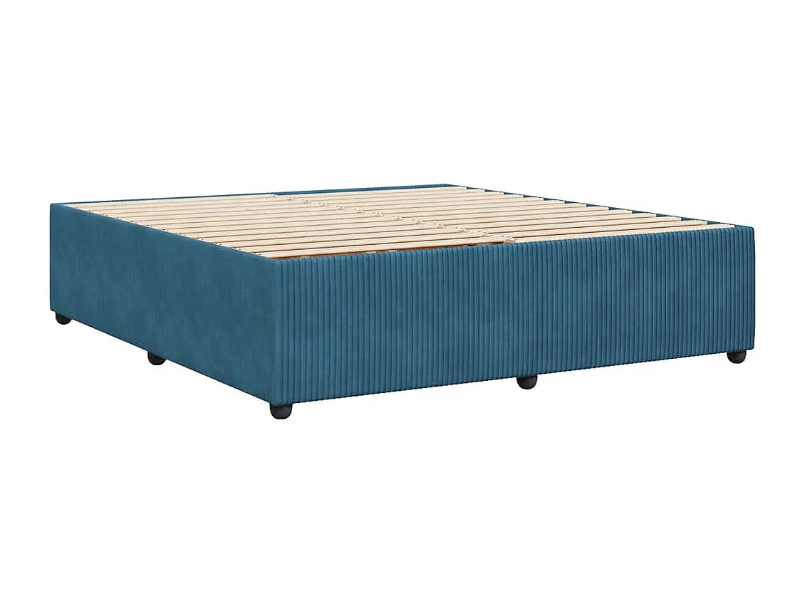 Bedframe fluweel blauw 180x200 cm