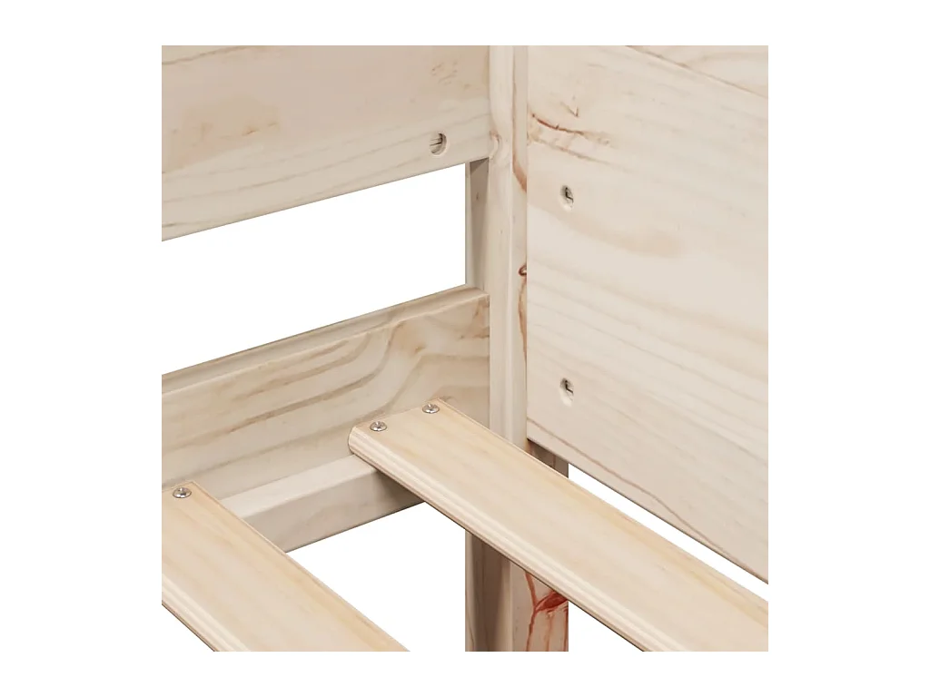 Cadre de lit sans matelas 90x200 cm bois de pin massif