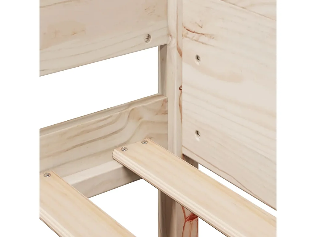 Cadre de lit sans matelas 90x200 cm bois de pin massif