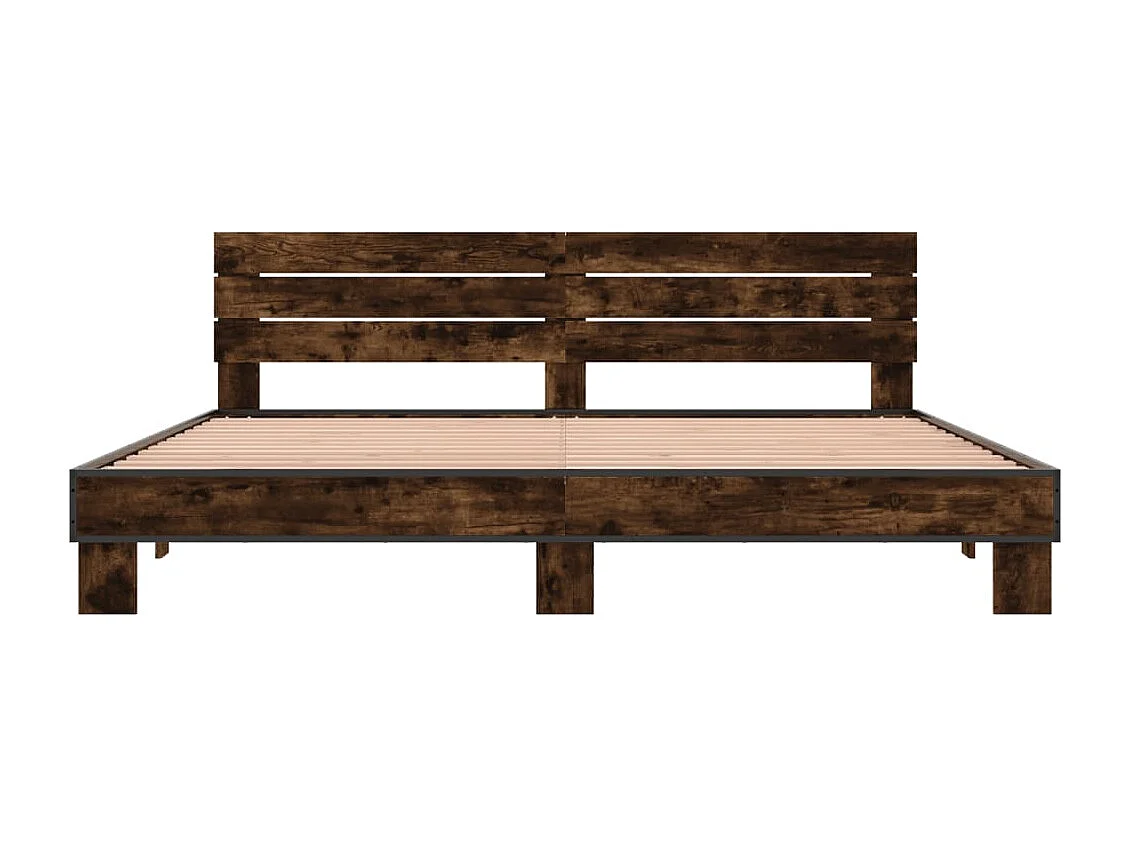 Giroletto Rovere Fumo 200x200 cm in Legno Multistrato e Metallo