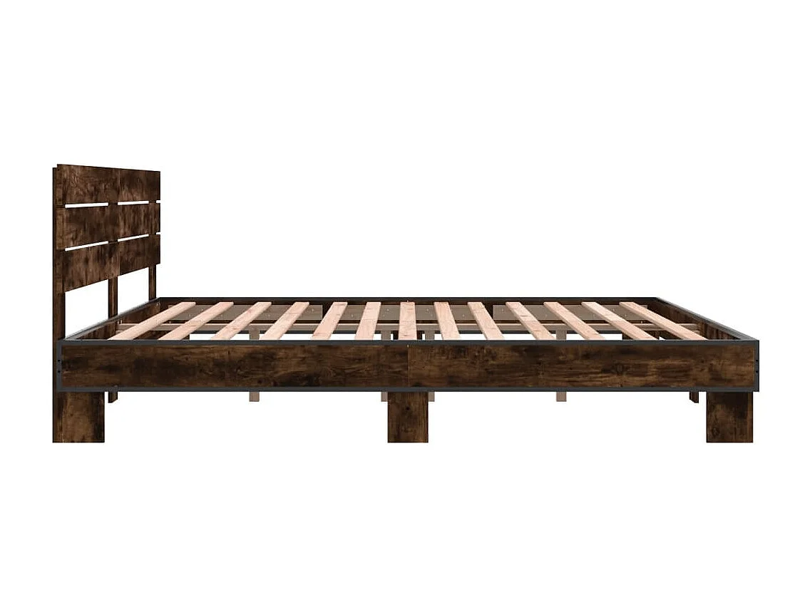 Giroletto Rovere Fumo 200x200 cm in Legno Multistrato e Metallo