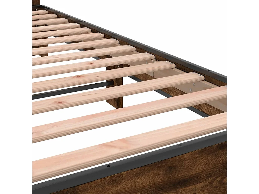 Giroletto Rovere Fumo 200x200 cm in Legno Multistrato e Metallo