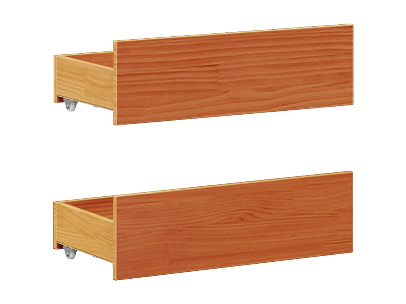 Cadre de lit sans matelas avec tête de lit brun cire 160x200 cm