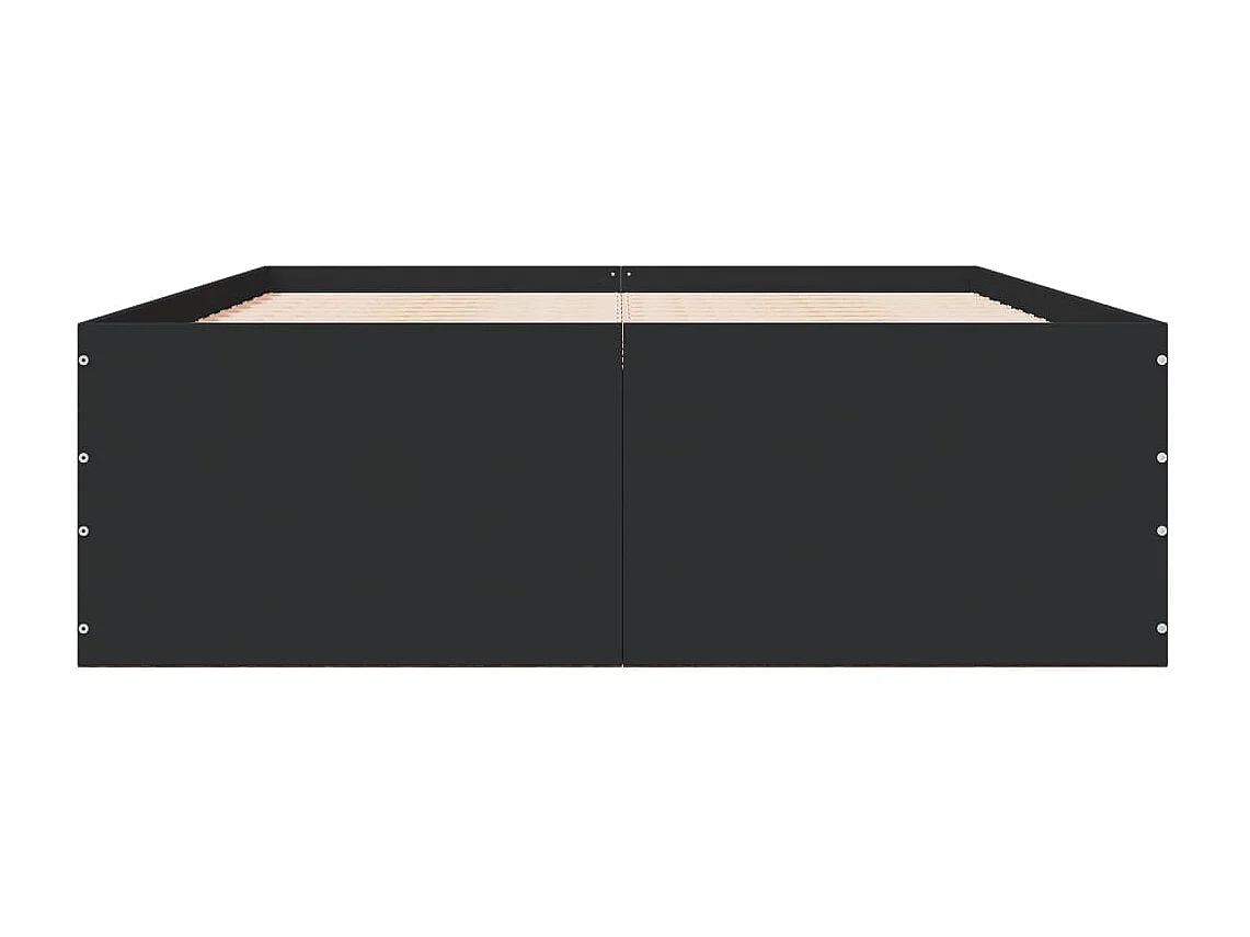 Bettgestell Schwarz 140x190 cm Holzwerkstoff