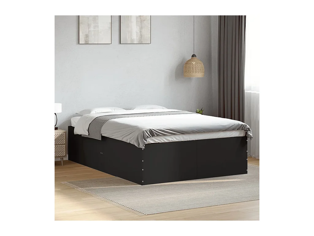 Giroletto Nero 140x190 cm in Legno Multistrato