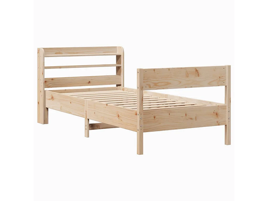 Cadre de lit sans matelas 90x190 cm bois de pin massif