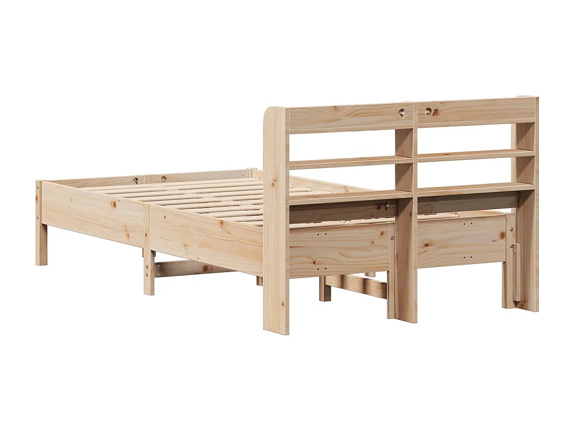 Cama sem colchão 75x190 cm madeira de pinho maciça