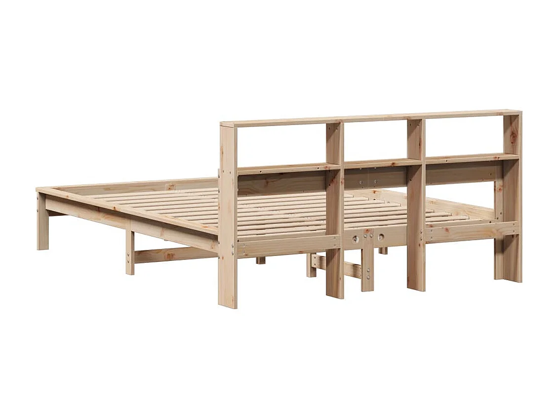 Cadre de lit sans matelas 160x200 cm bois massif de pin