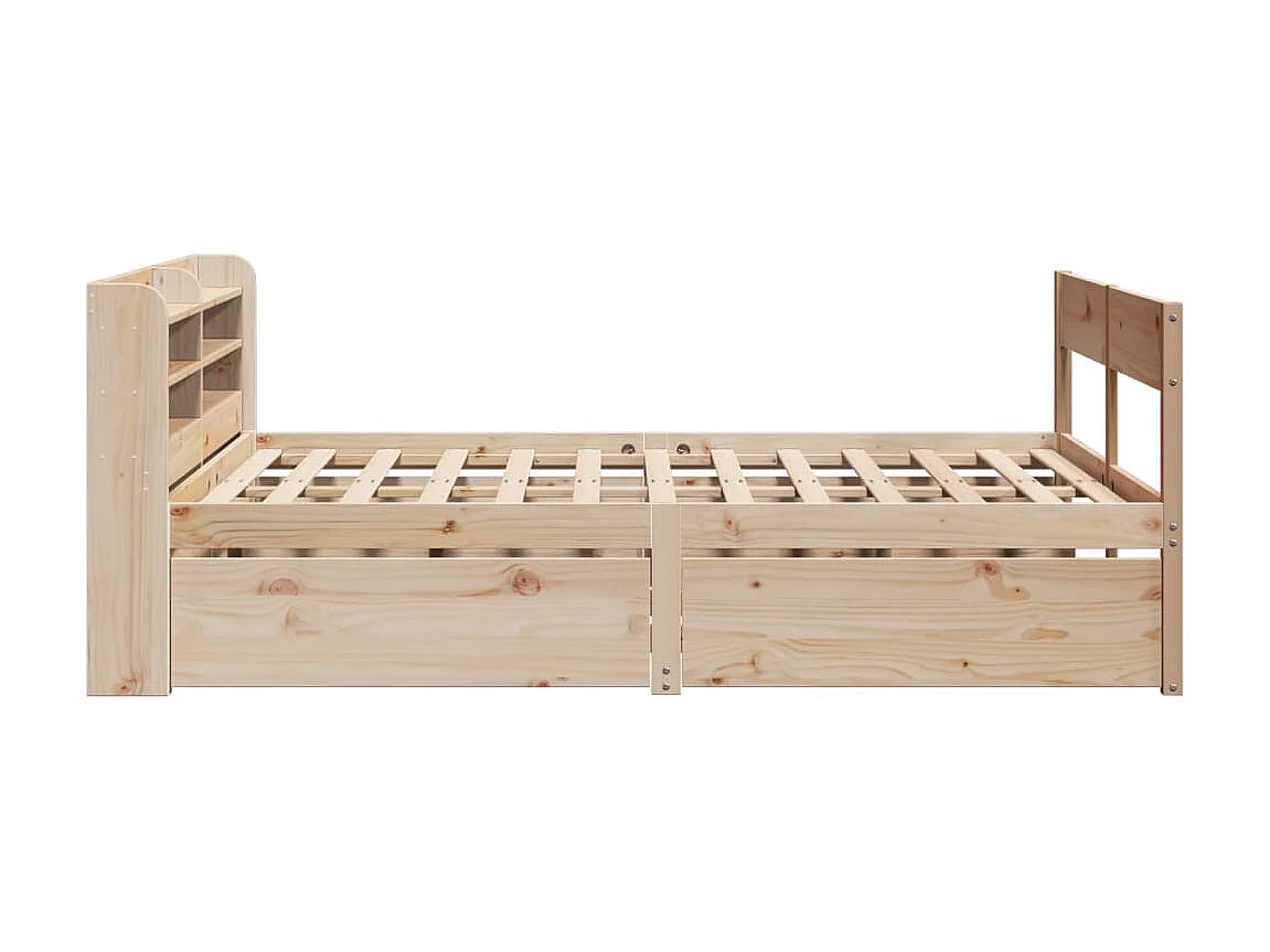 Cadre de lit sans matelas 160x200 cm bois massif de pin