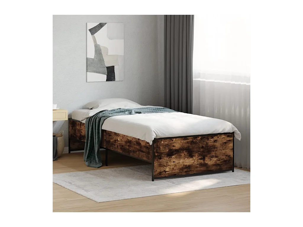 Giroletto Rovere Fumo 75x190 cm in Legno Multistrato e Metallo