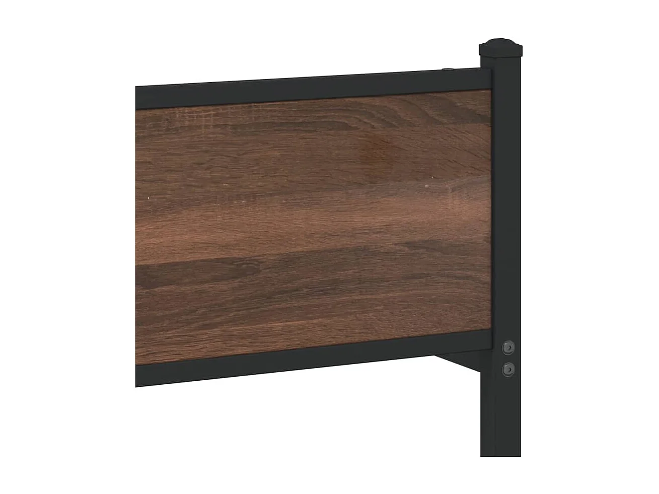 Giroletto senza Materasso in Metallo Rovere Marrone 90x200 cm