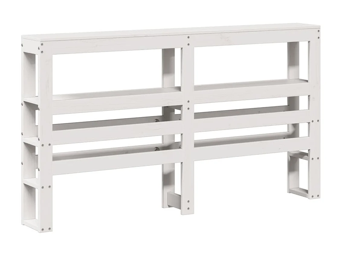 Cadre de lit sans matelas blanc 160x200 cm bois de pin massif