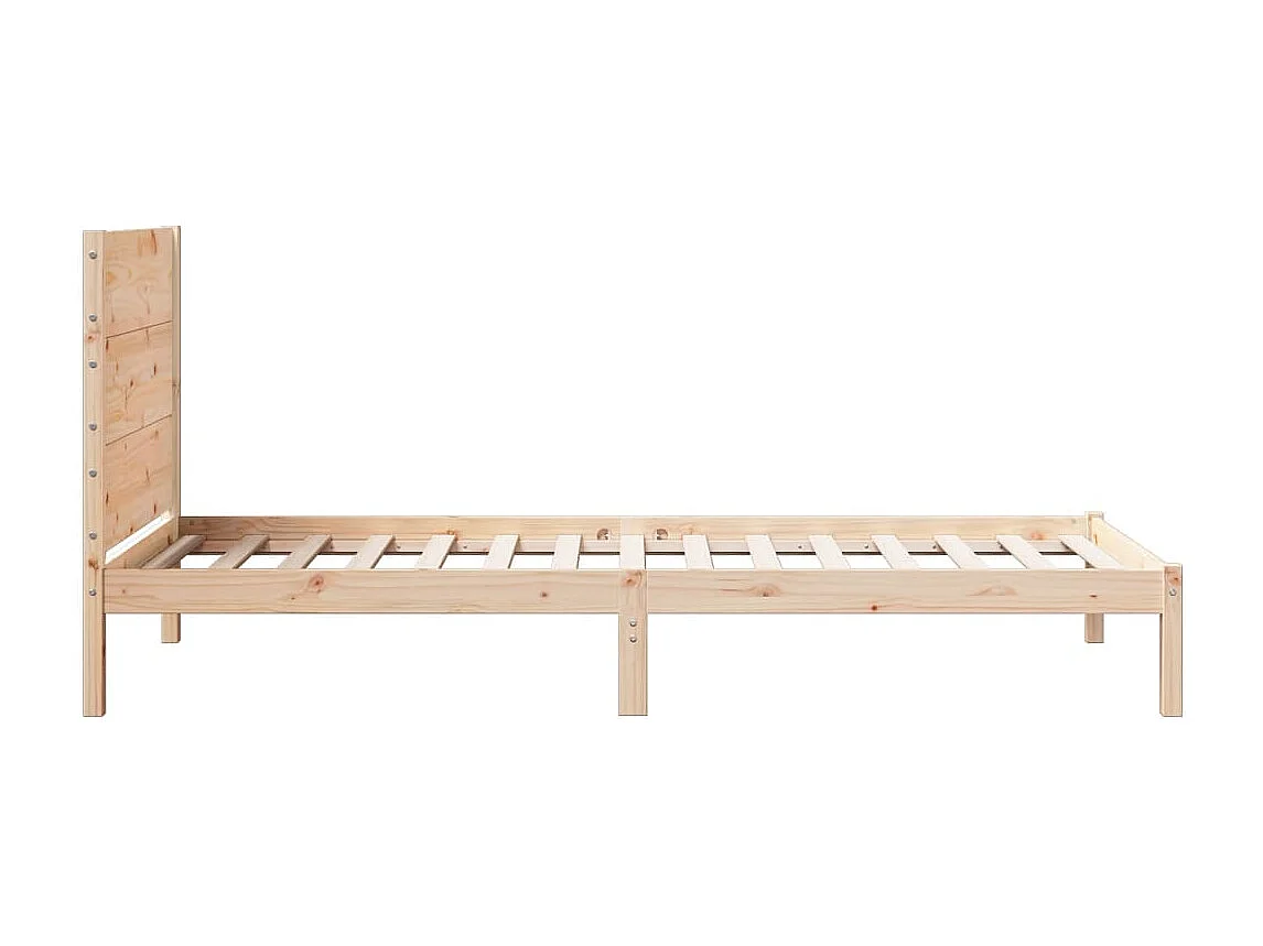 Cadre de lit extra long sans matelas 100x220 cm bois massif