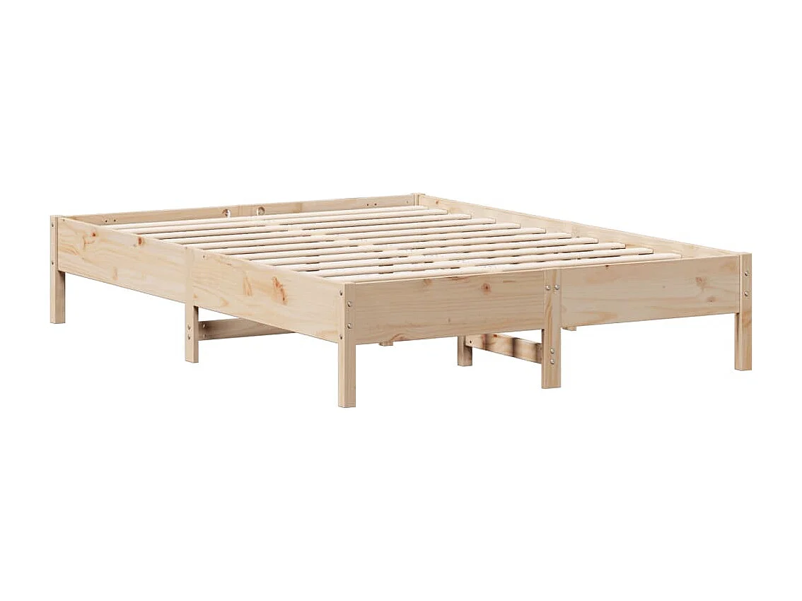 Bedframe zonder matras massief grenenhout 150x200 cm