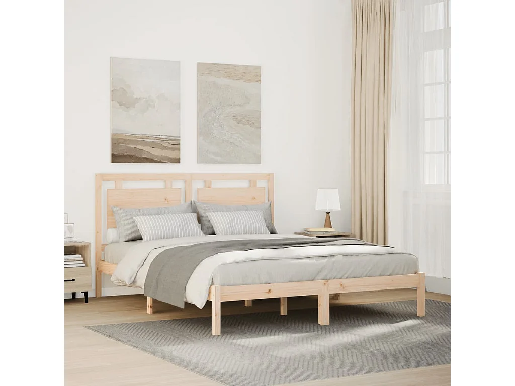 Giroletto Extra Lungo senza Materasso 140x210 cm Legno Massello