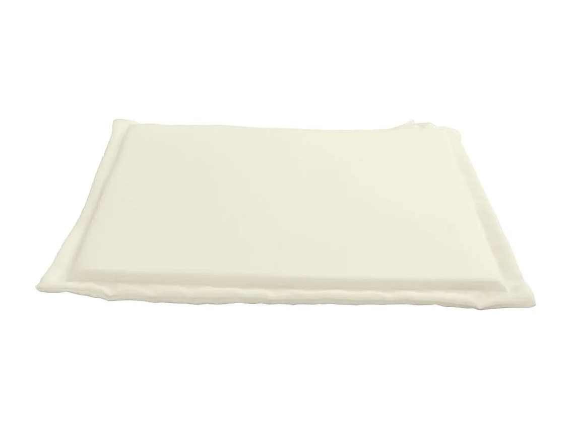 Almofadas de assento de jardim 6 pcs 45x45x2 cm cor creme