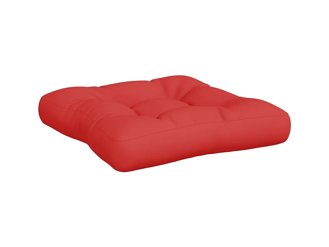 Coussins de palette lot de 3 rouge tissu