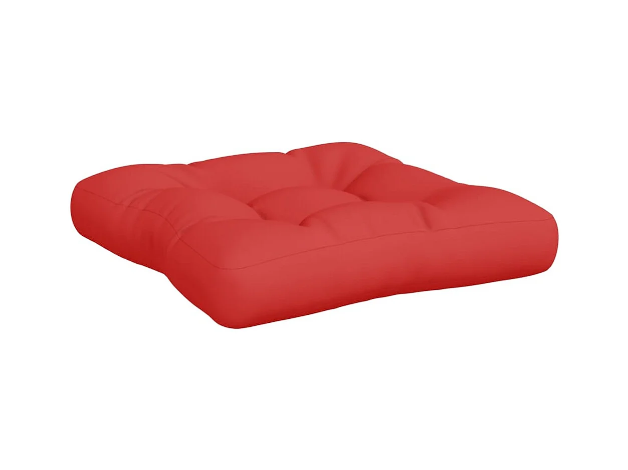 Coussins de palette lot de 3 rouge tissu