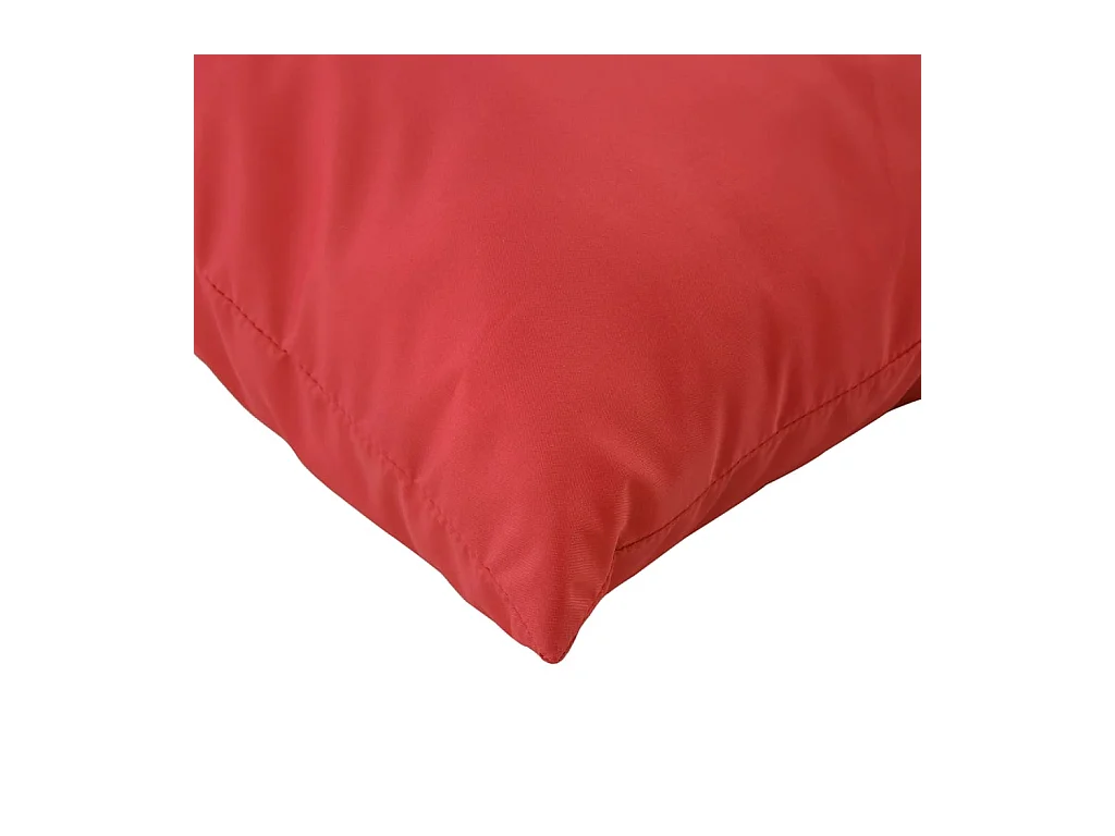 Coussins de palette lot de 3 rouge tissu