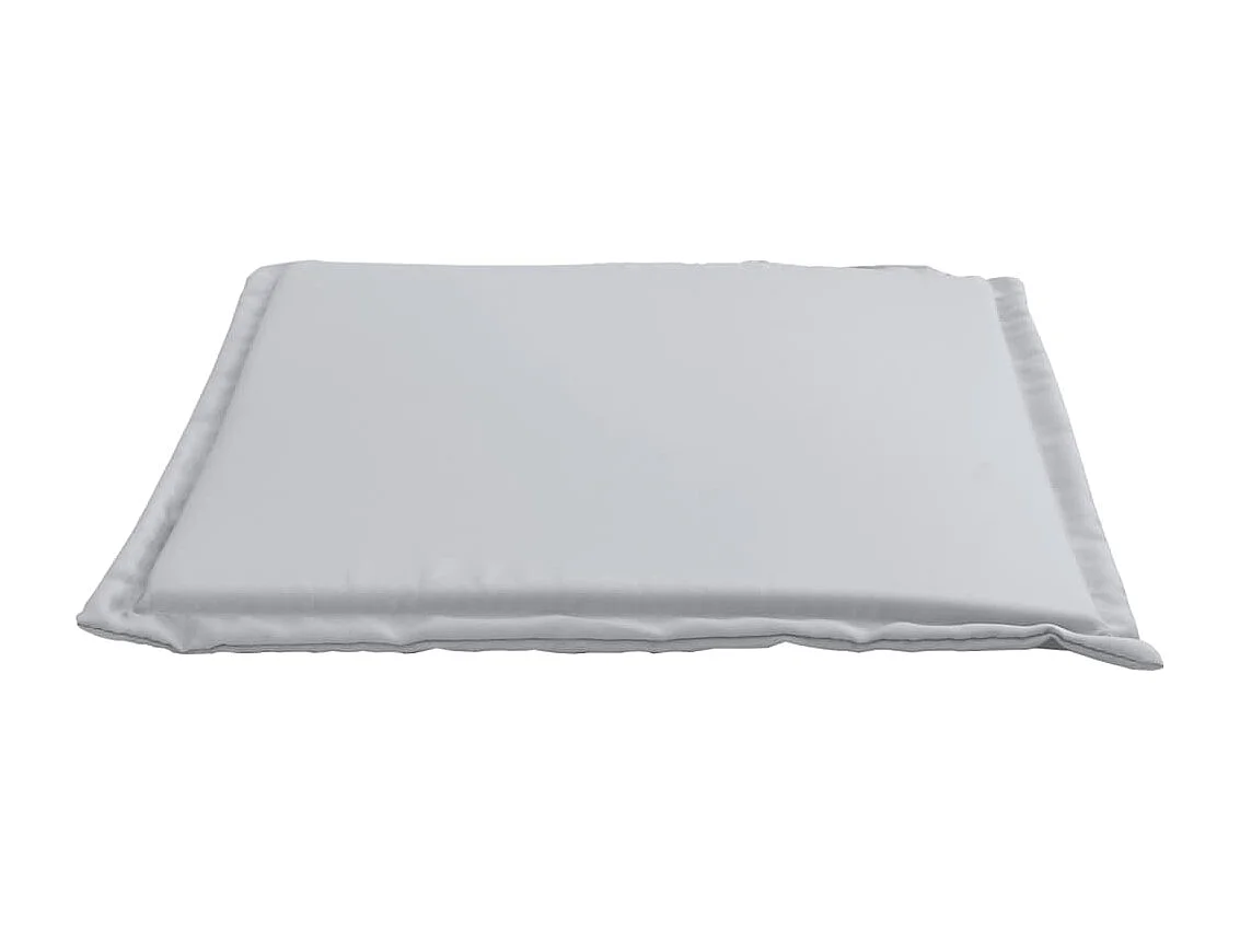 Almofadas de assento de jardim 2 pcs 45x45x2 cm cinzento-claro