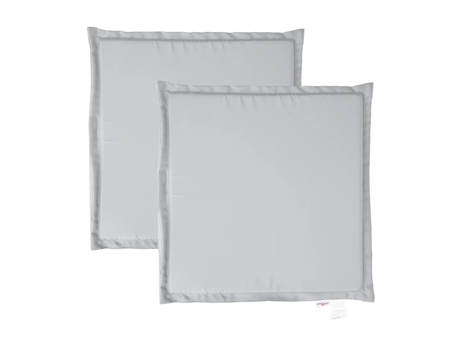Coussins de siège de jardin lot de 2 gris clair 45x45x2cm carré
