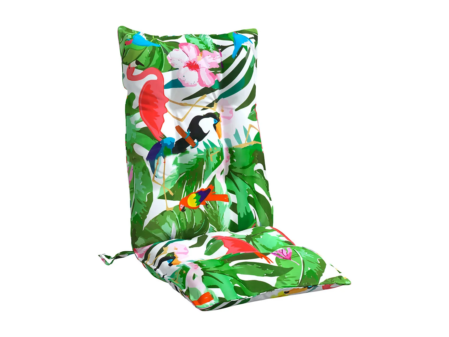 Coussins de chaise à dossier haut lot de 6 multicolore