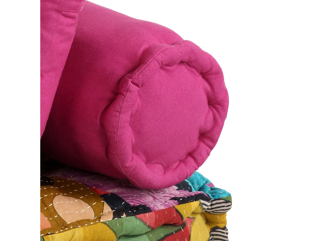 Pouf modulaire à 2 places Patchwork Tissu