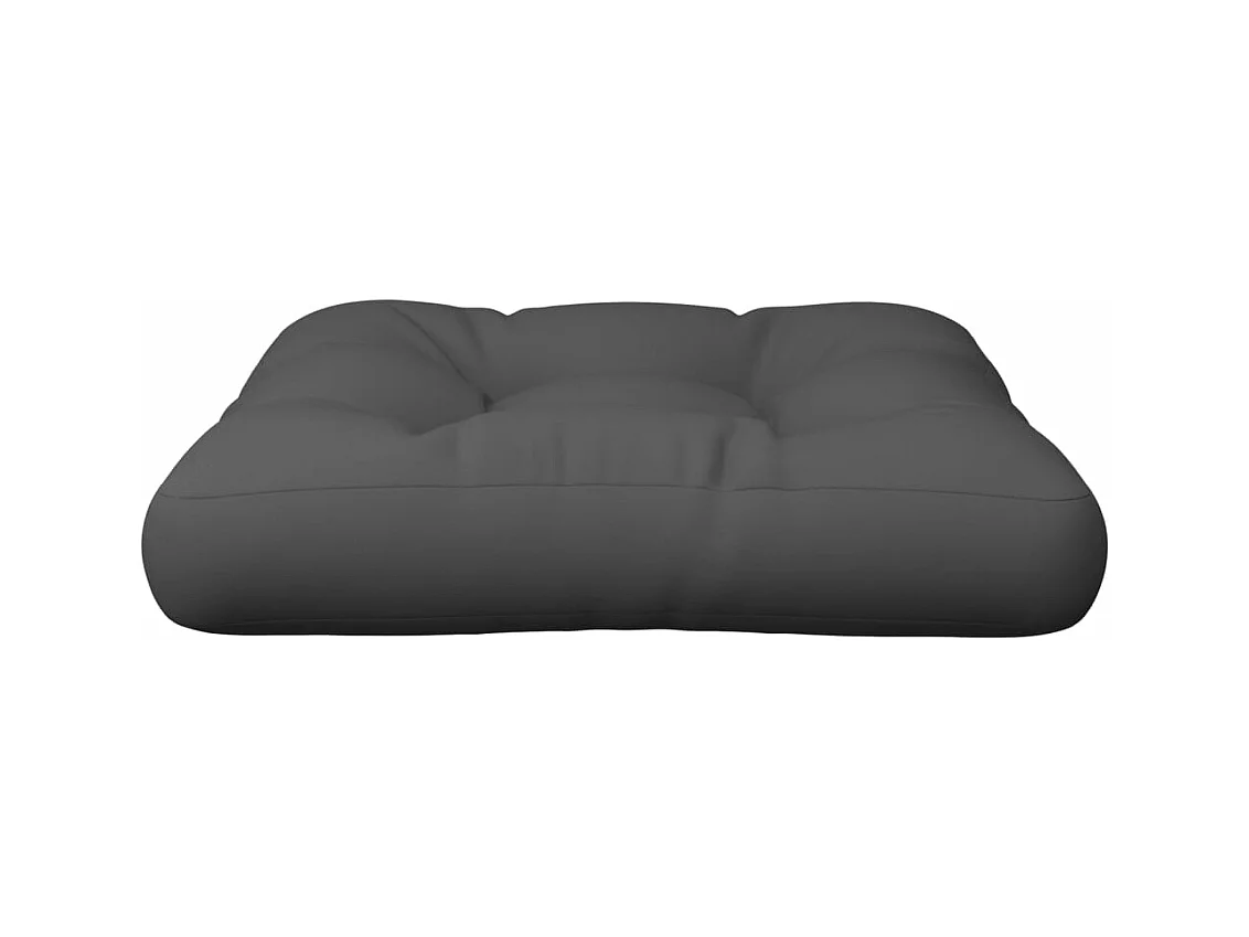 Coussin de palette gris 50x50x12 cm tissu