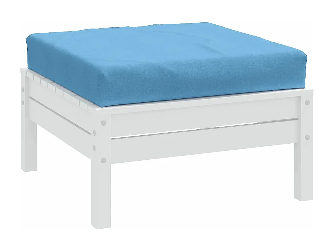 Almofadão p/ paletes 60x60x10 cm mesclado tecido azul