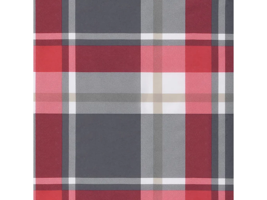 Coussins de palette lot de 3 motif à carreaux rouge tissu