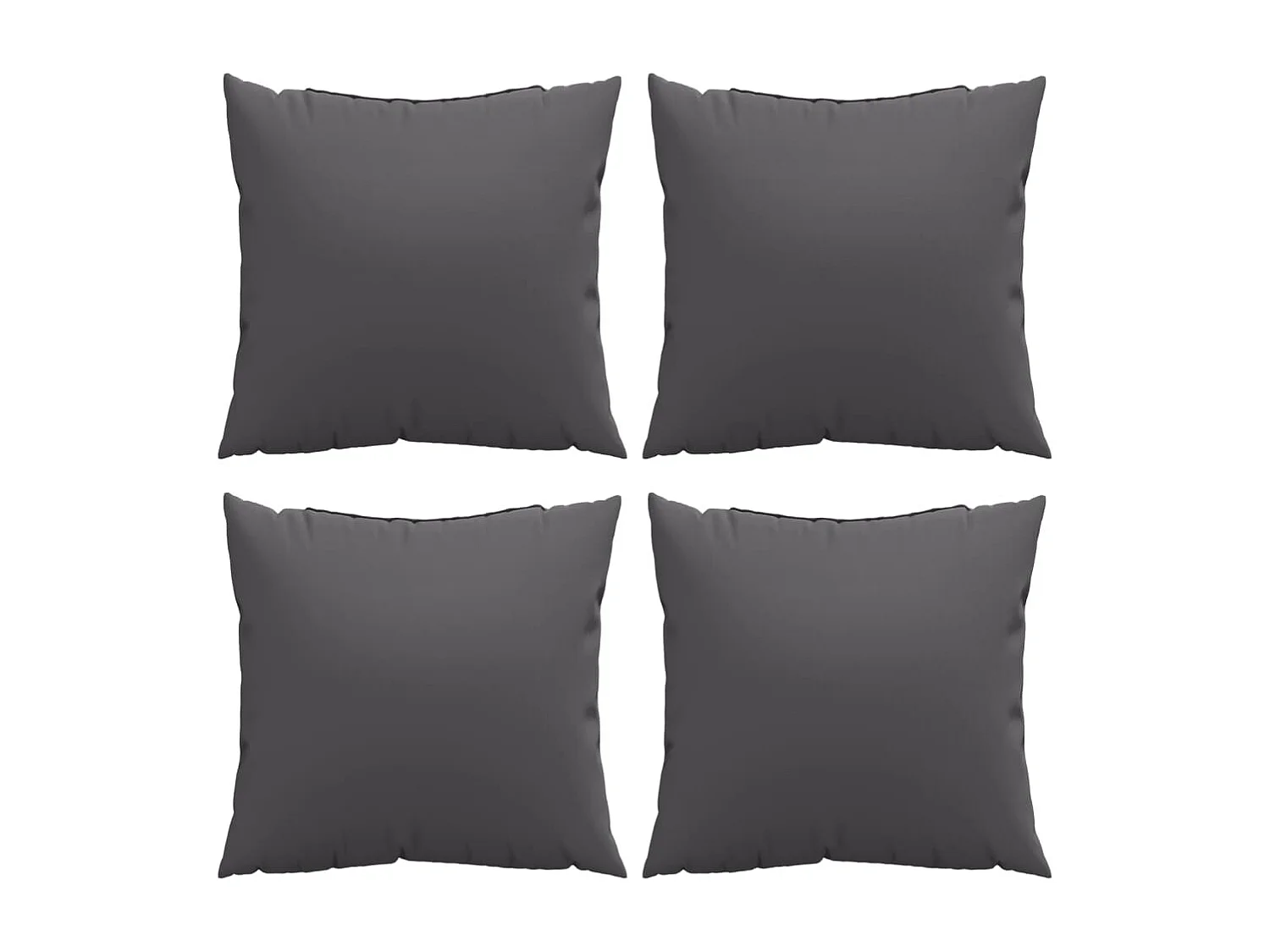 Cuscini per Divano 4 pz Antracite 60x60 cm in Tessuto