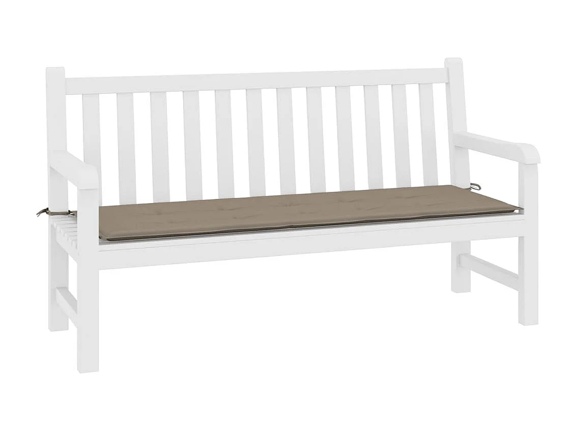 Cuscino per Panca Tortora 200x50x3 cm in Tessuto Oxford