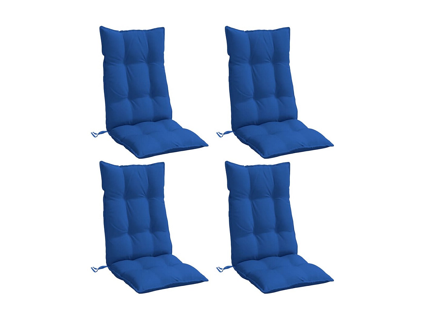 Coussins De Chaise à Dossier Haut Lot De 6 Bleu Clair | Leroy Merlin