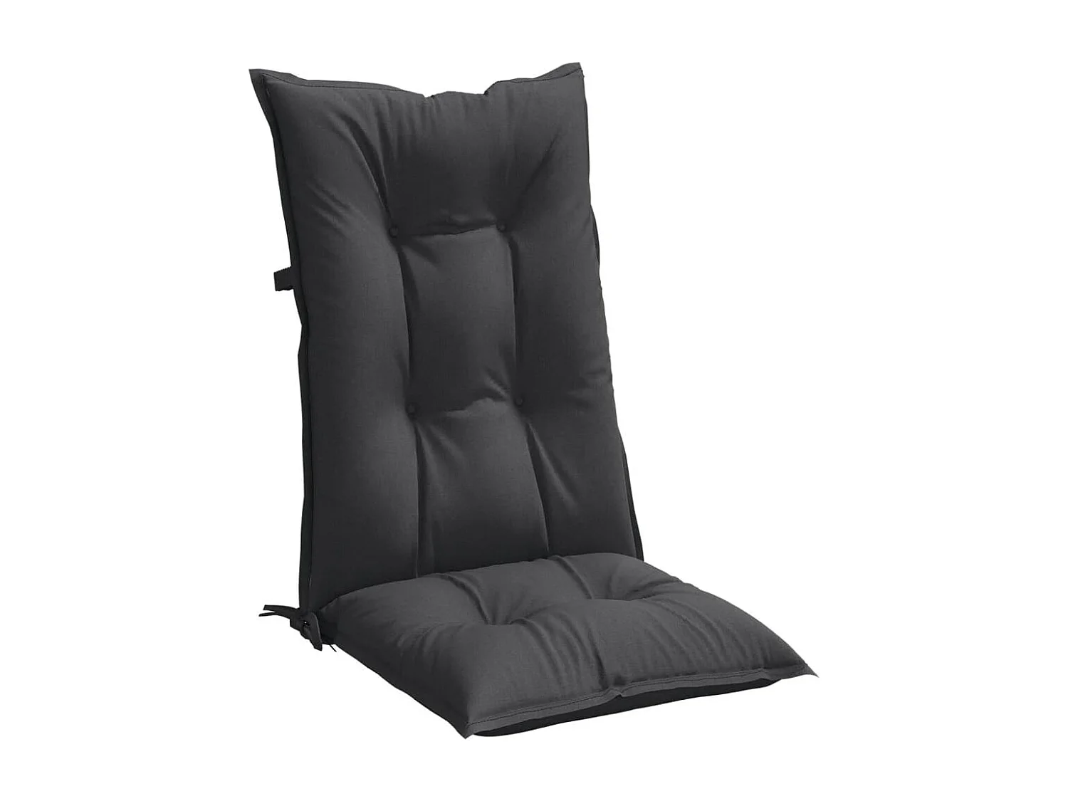 Coussins de chaise à dossier haut lot de 6 anthracite mélangé