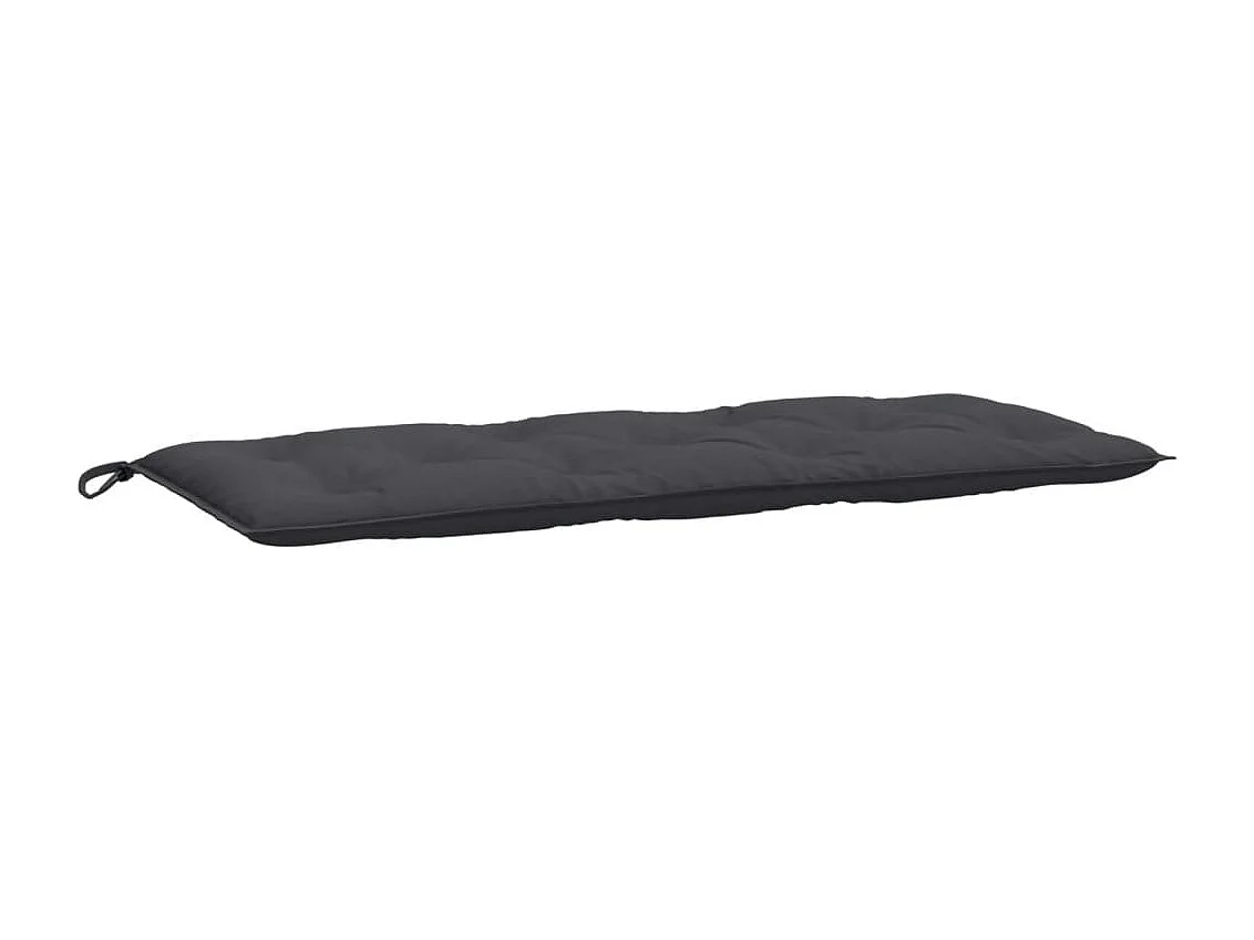Coussins de banc de jardin lot de 2 anthracite mélangé tissu