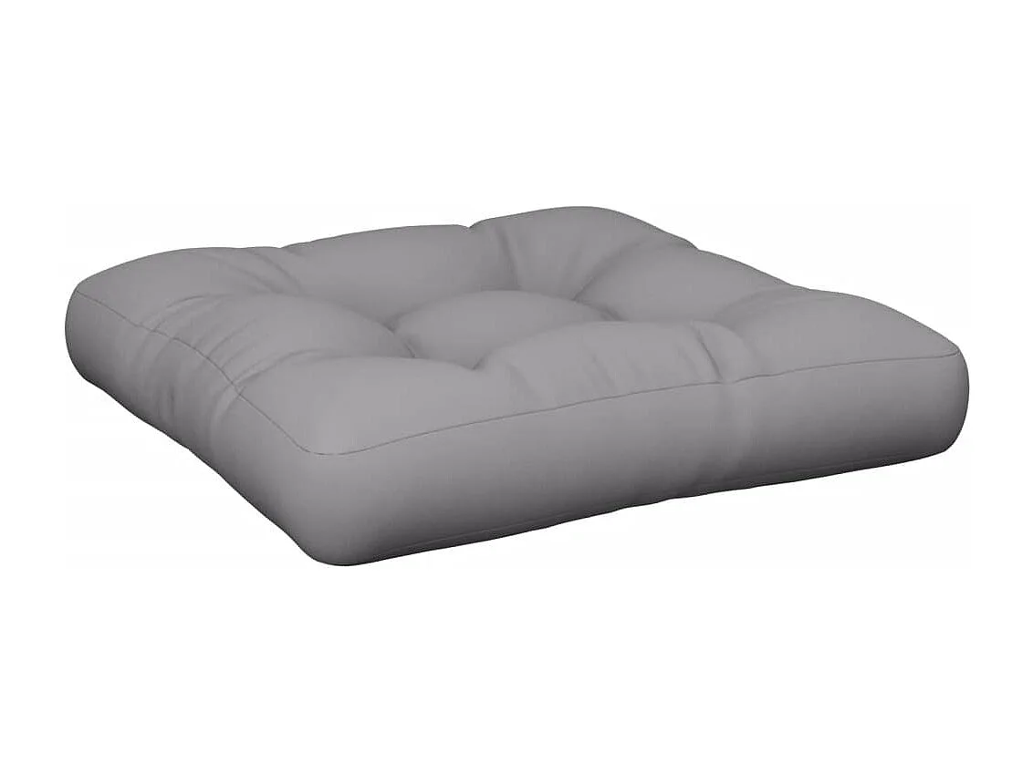 Coussins de palette lot de 2 gris tissu