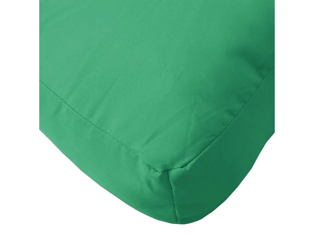 Coussin de palette vert 70x70x12 cm tissu