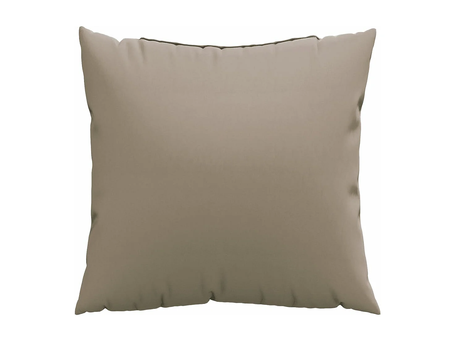 Coussins de canapé lot de 4 taupe 50x50 cm tissu