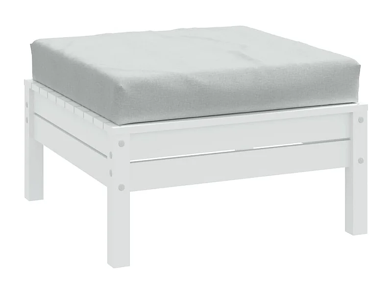 Cuscino per Pallet Grigio Chiaro Mélange 60x60x10 cm in Tessuto