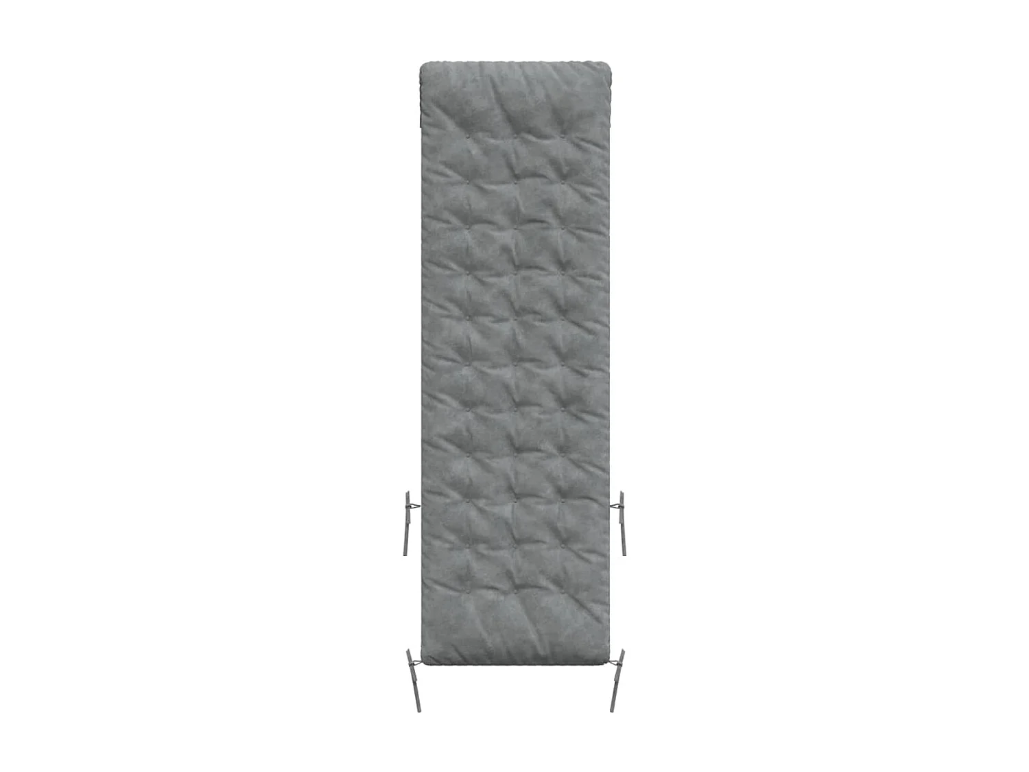 Almofadão para espreguiçadeira 160x50x10 cm camurça cinzento