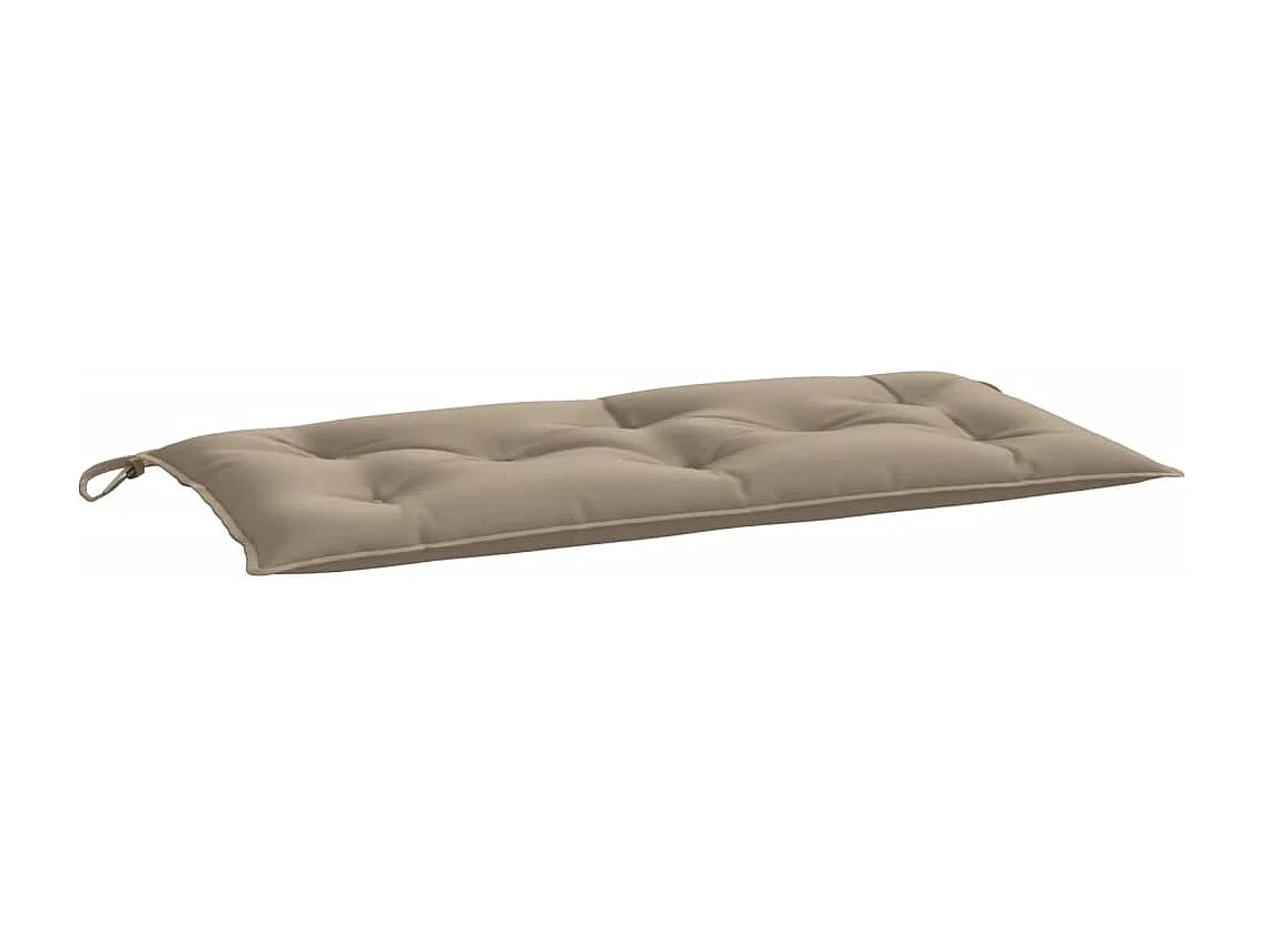 Coussins de banc jardin lot de 2 taupe 100x50x7 cm tissu Oxford
