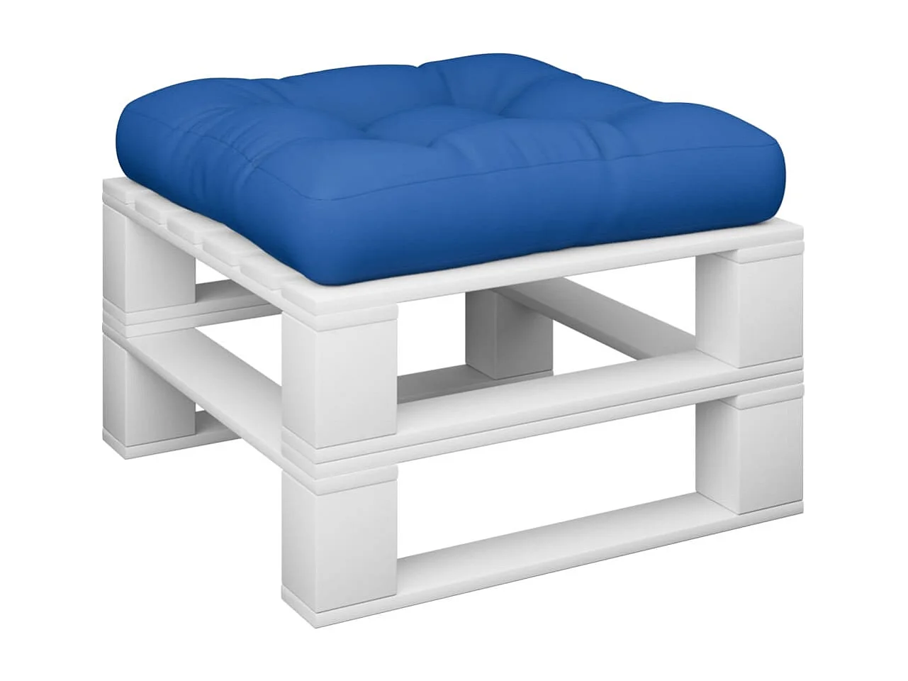 Cojín para sofá de palets de tela azul royal