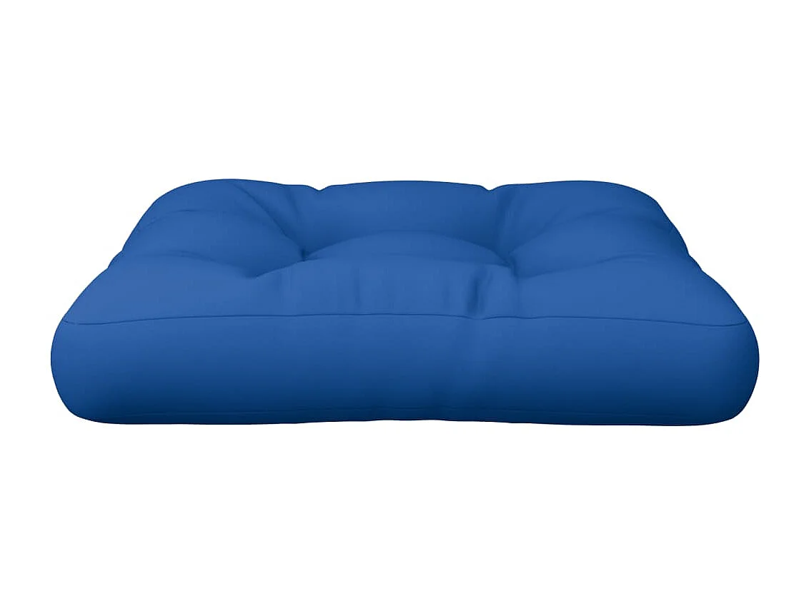 Coussin de palette bleu royal tissu