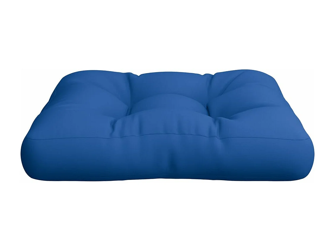 Coussin de palette bleu royal tissu