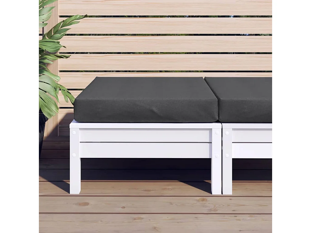 Cuscino per Pallet Antracite Mélange 60x60x10 cm in Tessuto