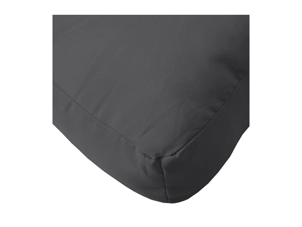Coussin de palette anthracite mélangé 60x60x10 cm tissu
