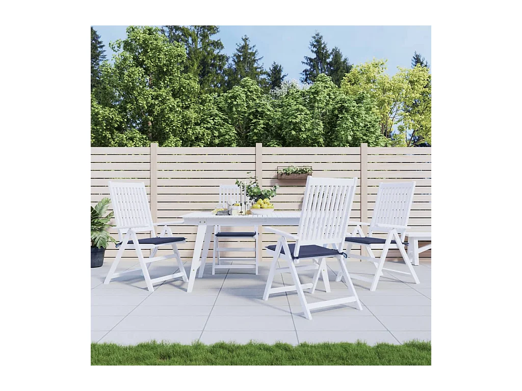 Palettenkissen 4 Stk. Marineblau 50x50x3 cm Oxford-Gewebe